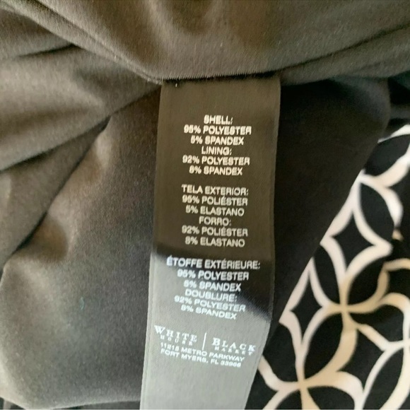 WHBM Dress Size XS 3/4 Sleeve Geo Print Shift wore once - Picture 8 of 10